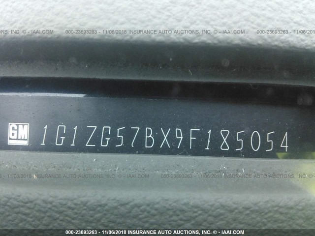 1G1ZG57BX9F185054 - 2009 CHEVROLET MALIBU LS Dark Blue photo 9