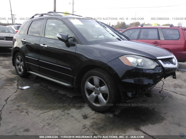 5J8TB18597A001229 - 2007 ACURA RDX TECHNOLOGY BLACK photo 1