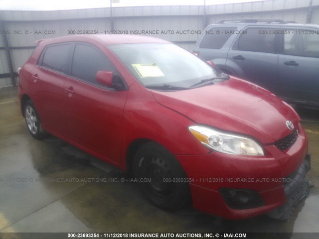 2T1KE4EE1AC041797 - 2010 TOYOTA COROLLA MATRIX S RED photo 1