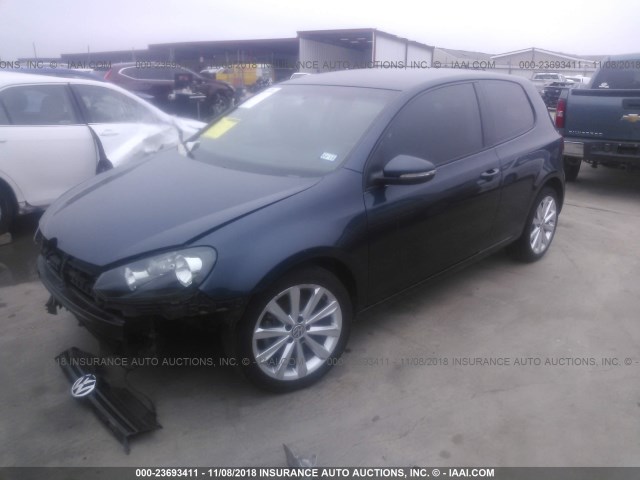 WVWMM7AJ2CW230856 - 2012 VOLKSWAGEN GOLF 蓝色 照片 2