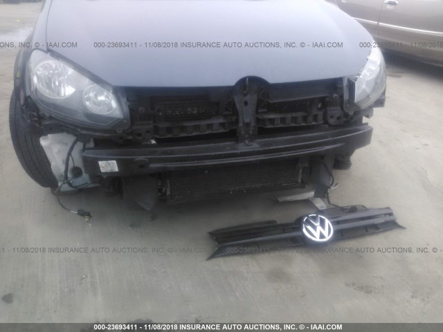 WVWMM7AJ2CW230856 - 2012 VOLKSWAGEN GOLF 蓝色 照片 6