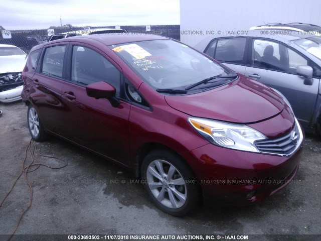 3N1CE2CP5FL388876 - 2015 NISSAN VERSA NOTE S/S PLUS/SV/SL/SR RED photo 1