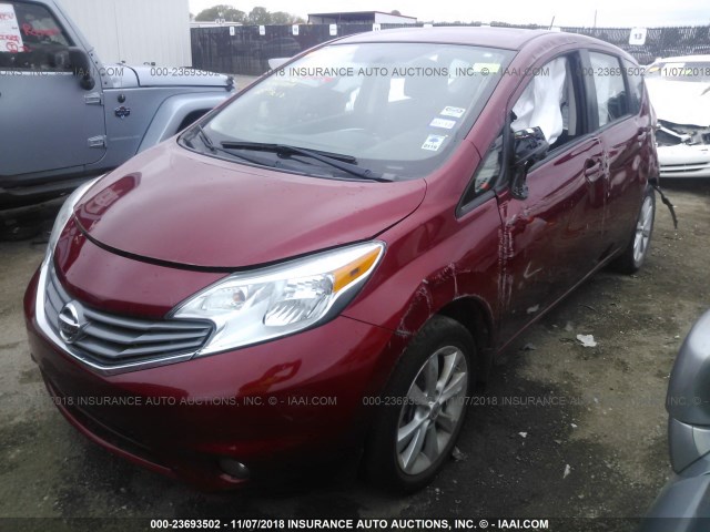 3N1CE2CP5FL388876 - 2015 NISSAN VERSA NOTE S/S PLUS/SV/SL/SR RED photo 6