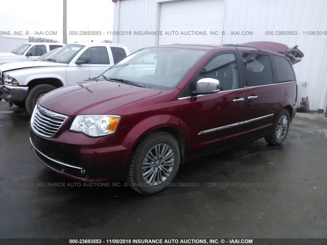 2C4RC1CG0ER252051 - 2014 CHRYSLER TOWN & COUNTRY TOURING L RED photo 2