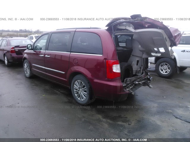 2C4RC1CG0ER252051 - 2014 CHRYSLER TOWN & COUNTRY TOURING L RED photo 3