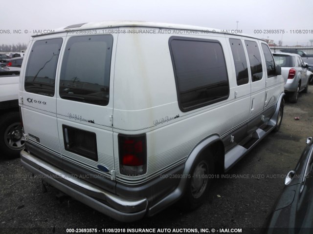 1FDEE1468VHC10734 - 1997 FORD ECONOLINE E150 VAN WHITE photo 4