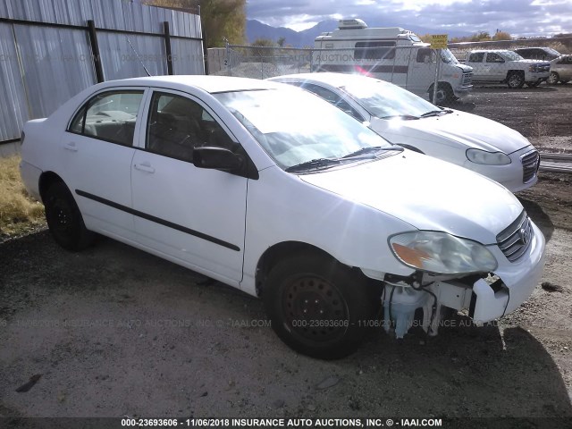 1NXBR32E64Z212694 - 2004 TOYOTA COROLLA CE/LE/S WHITE photo 1