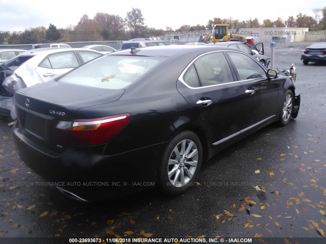 JTHCL5EF1C5012971 - 2012 LEXUS LS 460 BLACK photo 4