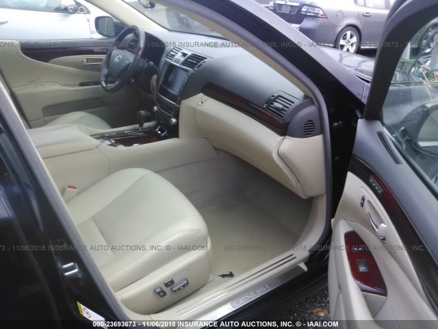 JTHCL5EF1C5012971 - 2012 LEXUS LS 460 BLACK photo 5