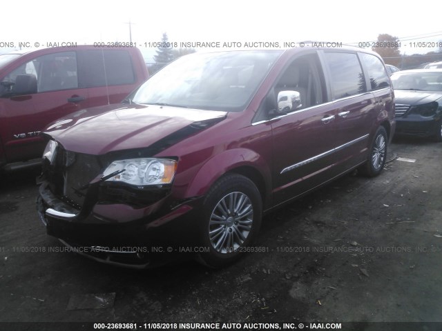 2C4RC1CG3ER232022 - 2014 CHRYSLER TOWN & COUNTRY TOURING L RED photo 2