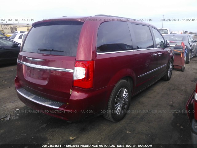 2C4RC1CG3ER232022 - 2014 CHRYSLER TOWN & COUNTRY TOURING L RED photo 4