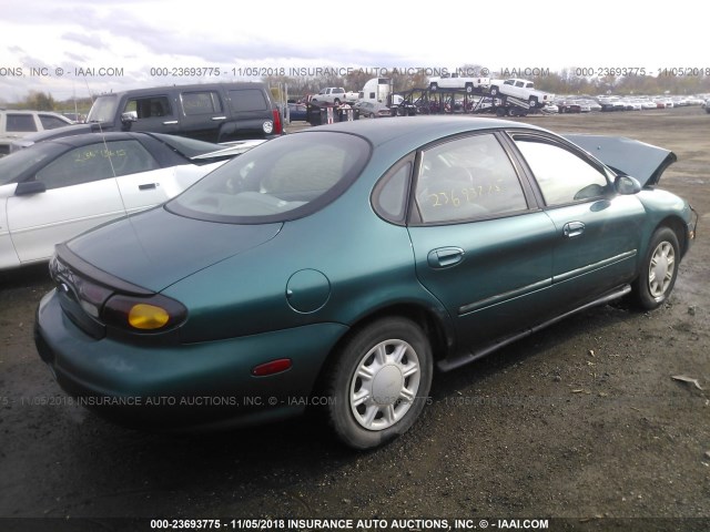 1FALP52U2TA123776 - 1996 FORD TAURUS GL GREEN photo 4