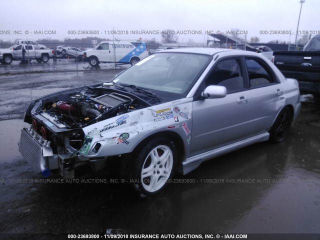 JF1GD29613G510719 - 2003 SUBARU IMPREZA WRX SILVER photo 2