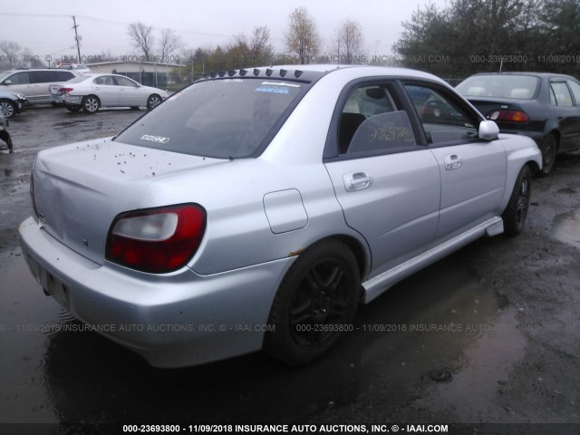 JF1GD29613G510719 - 2003 SUBARU IMPREZA WRX SILVER photo 4