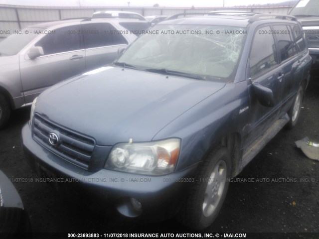 JTEEP21A250099816 - 2005 TOYOTA HIGHLANDER LIMITED BLUE photo 6