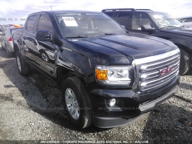 1GTG5CE34G1170449 - 2016 GMC CANYON SLE BLACK photo 1