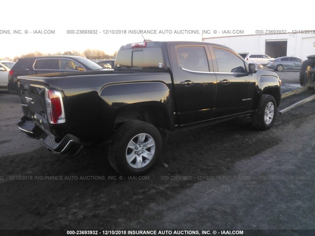 1GTG5CE34G1170449 - 2016 GMC CANYON SLE BLACK photo 4