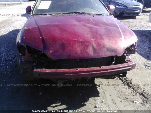 1HGCG66852A154534 - 2002 HONDA ACCORD EX/SE RED photo 6