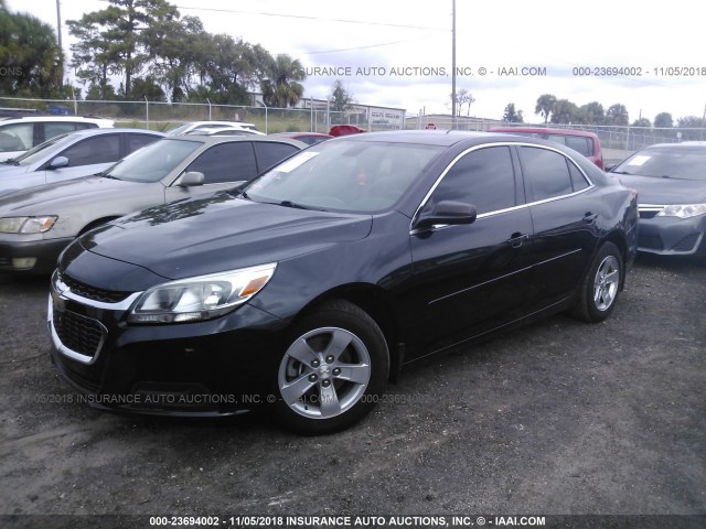 1G11B5SL1FF135361 - 2015 CHEVROLET MALIBU LS BLACK photo 2