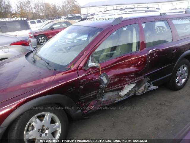 YV1SZ592951181076 - 2005 VOLVO XC70 BURGUNDY photo 6