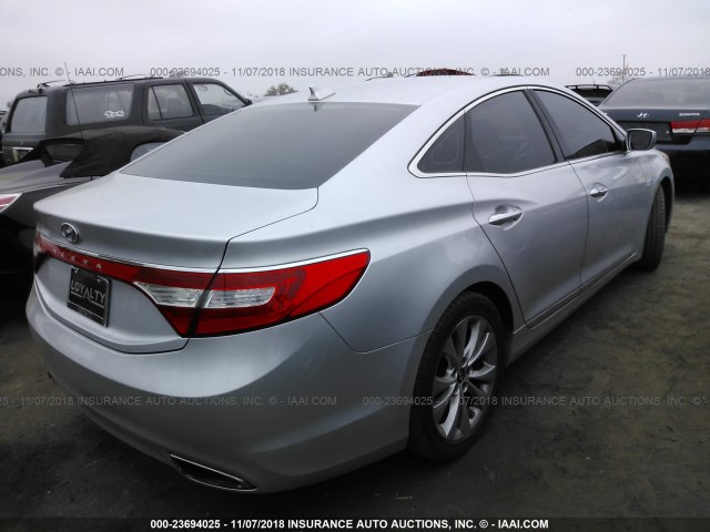 KMHFG4JG6DA317639 - 2013 HYUNDAI AZERA SILVER photo 4