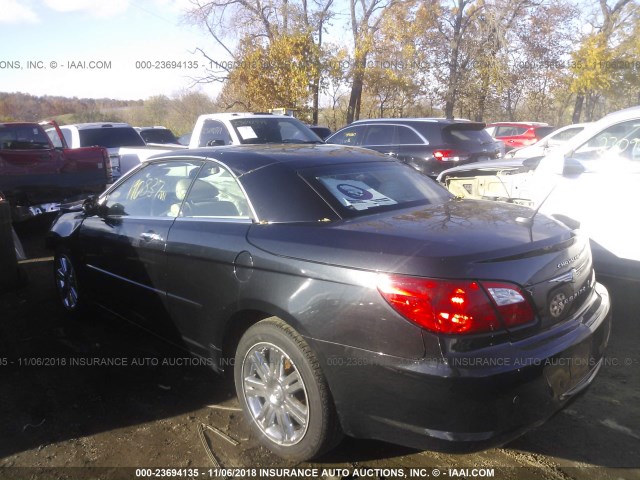 1C3LC65V59N565943 - 2009 CHRYSLER SEBRING LIMITED BLACK photo 3