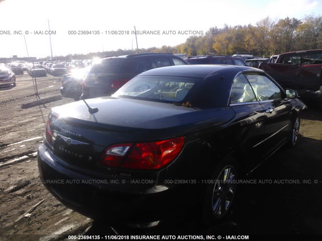 1C3LC65V59N565943 - 2009 CHRYSLER SEBRING LIMITED BLACK photo 4