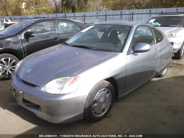 JHMZE14773T000973 - 2003 HONDA INSIGHT SILVER photo 2