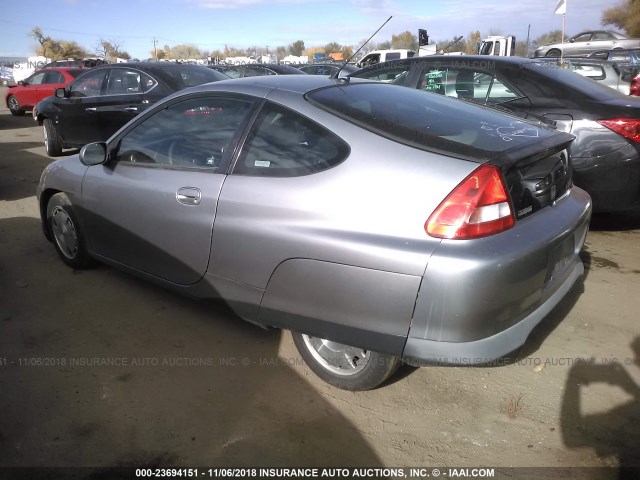 JHMZE14773T000973 - 2003 HONDA INSIGHT SILVER photo 3