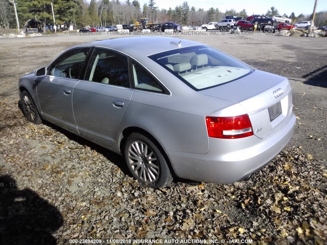 WAUDH74F26N080895 - 2006 AUDI A6 3.2 QUATTRO SILVER photo 3