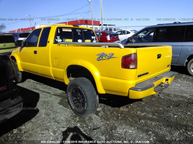 1GTCT19X138157827 - 2003 GMC SONOMA YELLOW photo 3