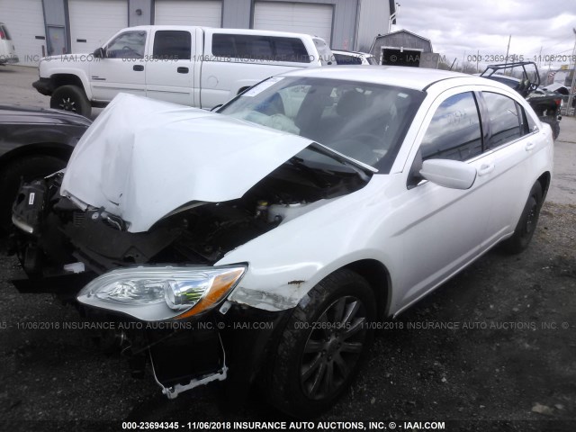 1C3CCBBB8DN672156 - 2013 CHRYSLER 200 TOURING WHITE photo 2