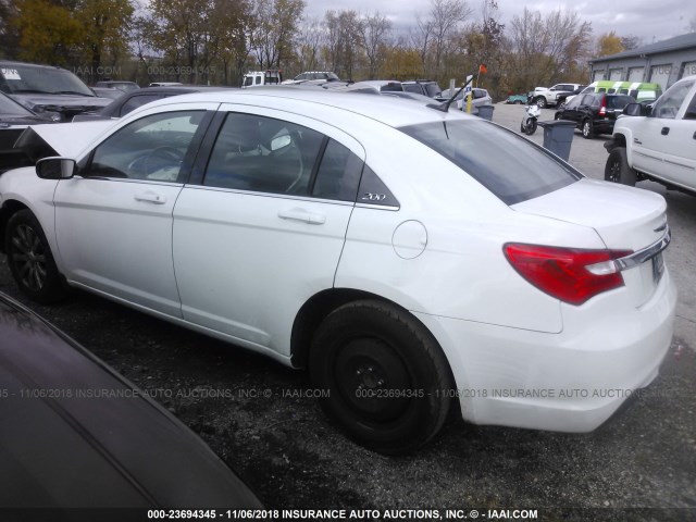 1C3CCBBB8DN672156 - 2013 CHRYSLER 200 TOURING WHITE photo 3