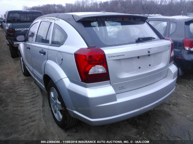 1B3HB48B48D689878 - 2008 DODGE CALIBER SXT SILVER photo 3