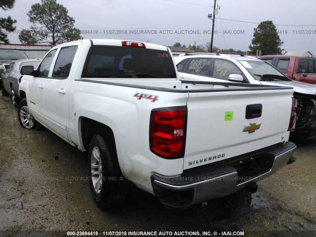 3GCUKREC9HG374892 - 2017 CHEVROLET SILVERADO K1500 LT WHITE photo 3