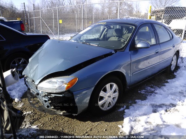 1FAFP56U25A168162 - 2005 FORD TAURUS SEL BLUE photo 2