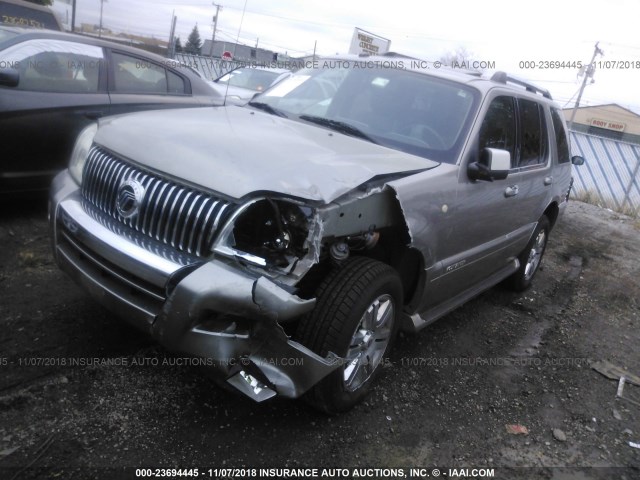 4M2EU48898UJ04352 - 2008 MERCURY MOUNTAINEER PREMIER SILVER photo 2