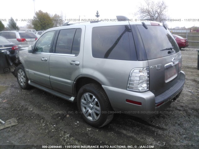 4M2EU48898UJ04352 - 2008 MERCURY MOUNTAINEER PREMIER SILVER photo 3