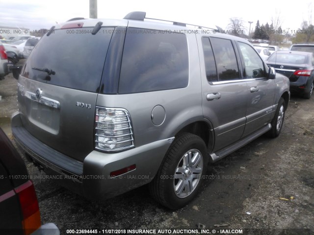 4M2EU48898UJ04352 - 2008 MERCURY MOUNTAINEER PREMIER SILVER photo 4