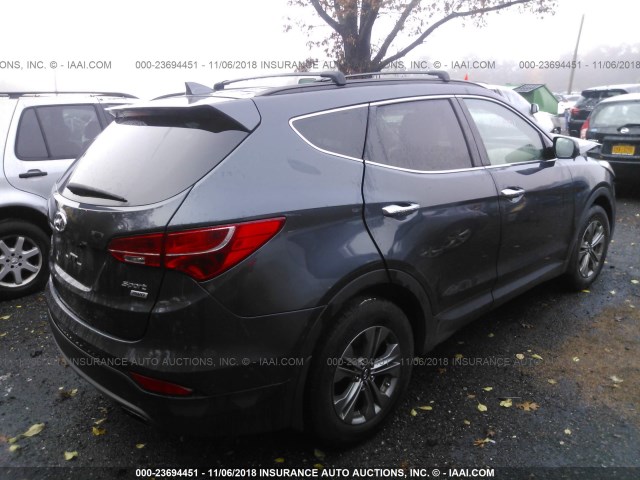 5XYZUDLB5GG324498 - 2016 HYUNDAI SANTA FE SPORT  TAN photo 4