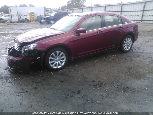 1C3BC1FG5BN504578 - 2011 CHRYSLER 200 TOURING MAROON photo 2