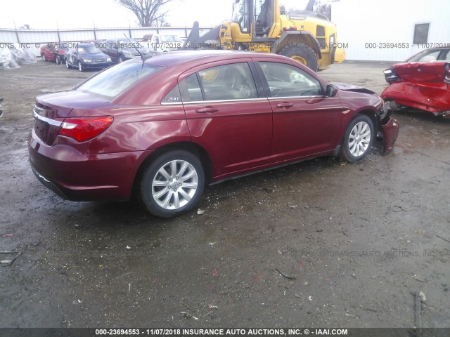 1C3BC1FG5BN504578 - 2011 CHRYSLER 200 TOURING MAROON photo 4