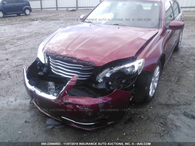 1C3BC1FG5BN504578 - 2011 CHRYSLER 200 TOURING MAROON photo 6