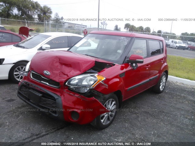 KNDJT2A67D7629004 - 2013 KIA SOUL +/!/SPORT RED photo 2