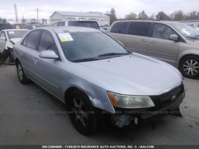 5NPEU46F76H136490 - 2006 HYUNDAI SONATA GLS/LX SILVER photo 1