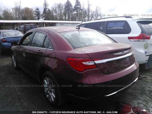 1C3CCBAB9EN214144 - 2014 CHRYSLER 200 LX RED photo 3