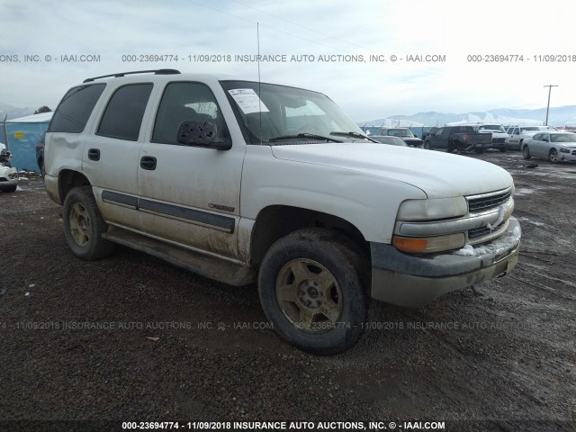 1GNEK13V63J230158 - 2003 CHEVROLET TAHOE K1500 WHITE photo 1