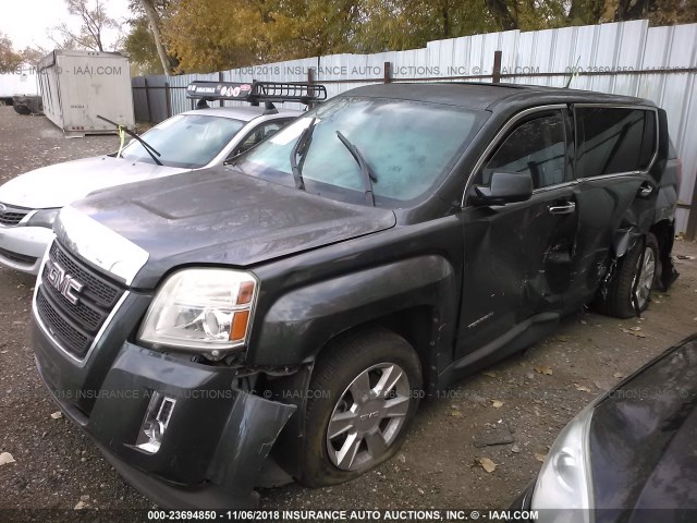 2CTALMEC4B6420624 - 2011 GMC TERRAIN SLE GRAY photo 2