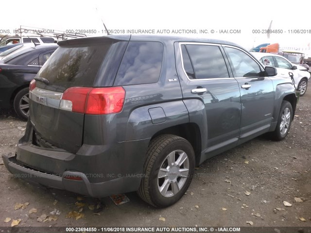 2CTALMEC4B6420624 - 2011 GMC TERRAIN SLE GRAY photo 4