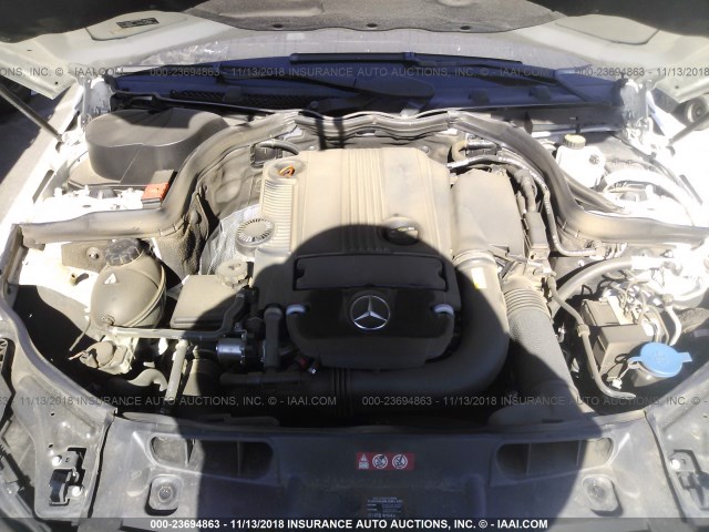 WDDGF4HB3CR196063 - 2012 MERCEDES-BENZ C 250 WHITE photo 10